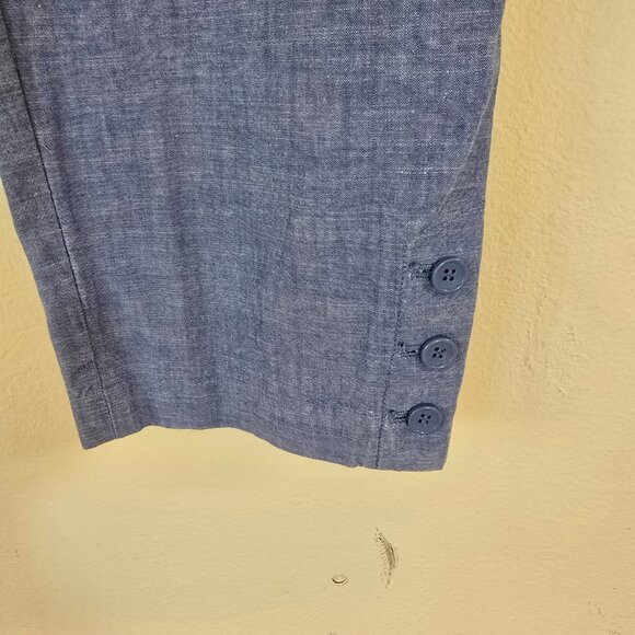 Talbots Sky Blue Perfect Cropped Pants Size 16 - Picture 5 of 16